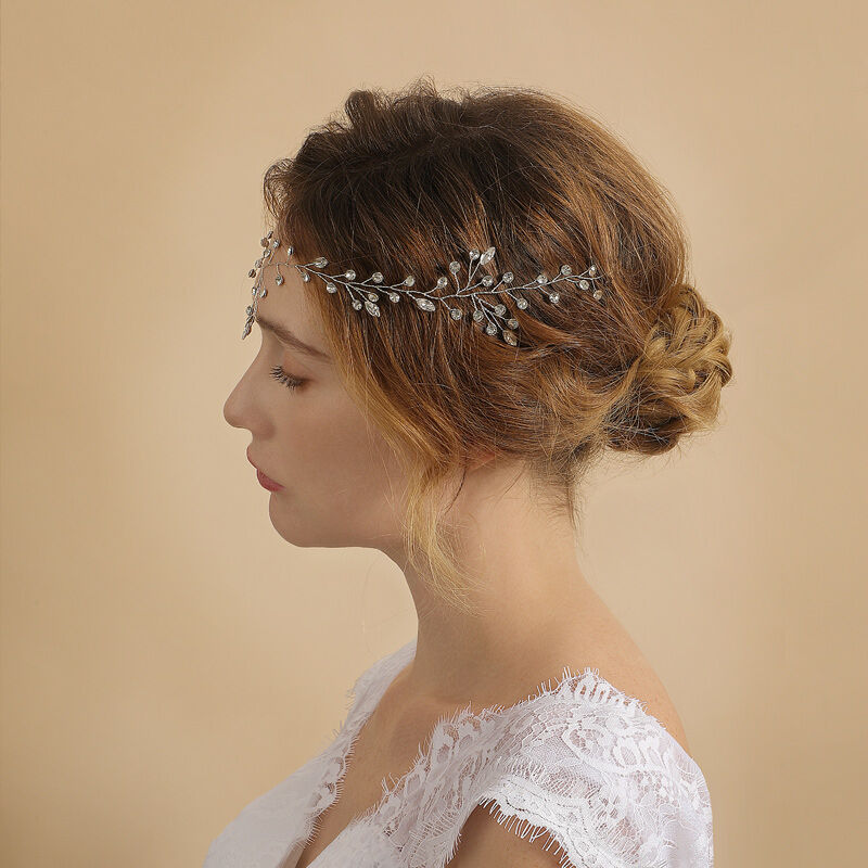 Jeulia Vintage Crystle Hairpiece Wedding Hair Vine Headband