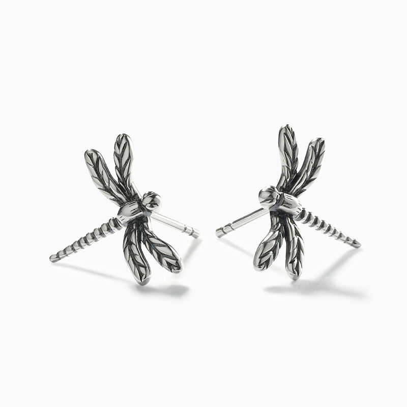 Jeulia "Mysterious Dragonfly" Sterling Silver Earrings
