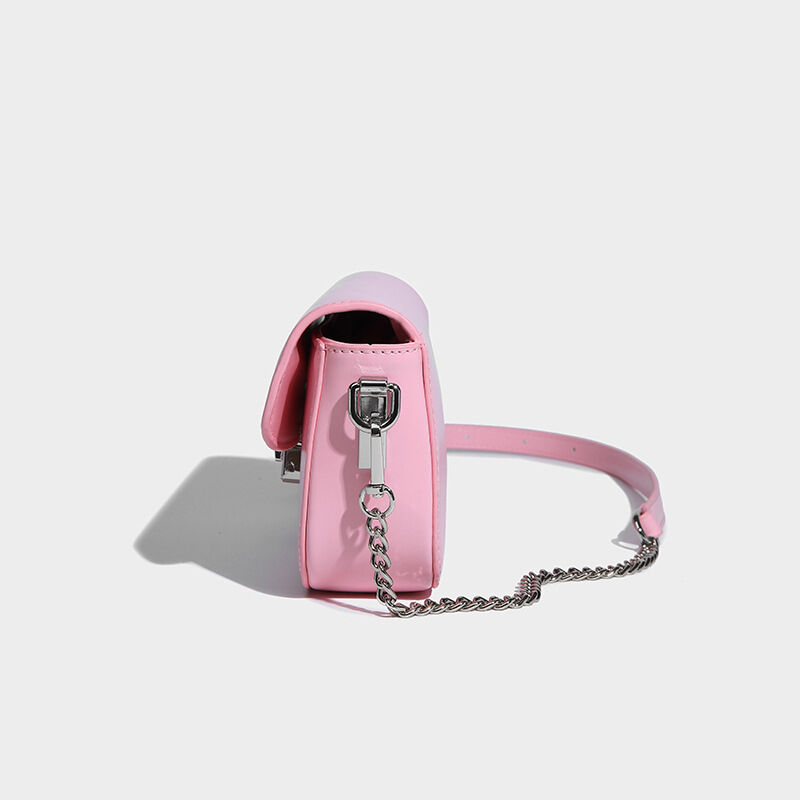 Jeulia Baguette Bag Cross Body Bag Mini Pink Underarm Bag