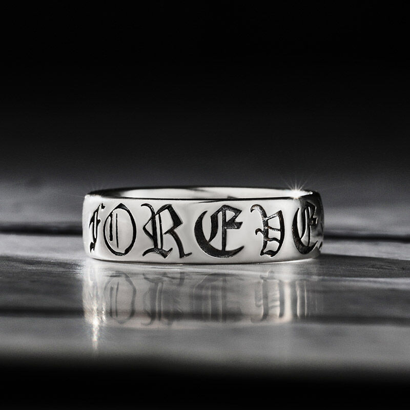 Jeulia "Forever" Sterling Silver Band