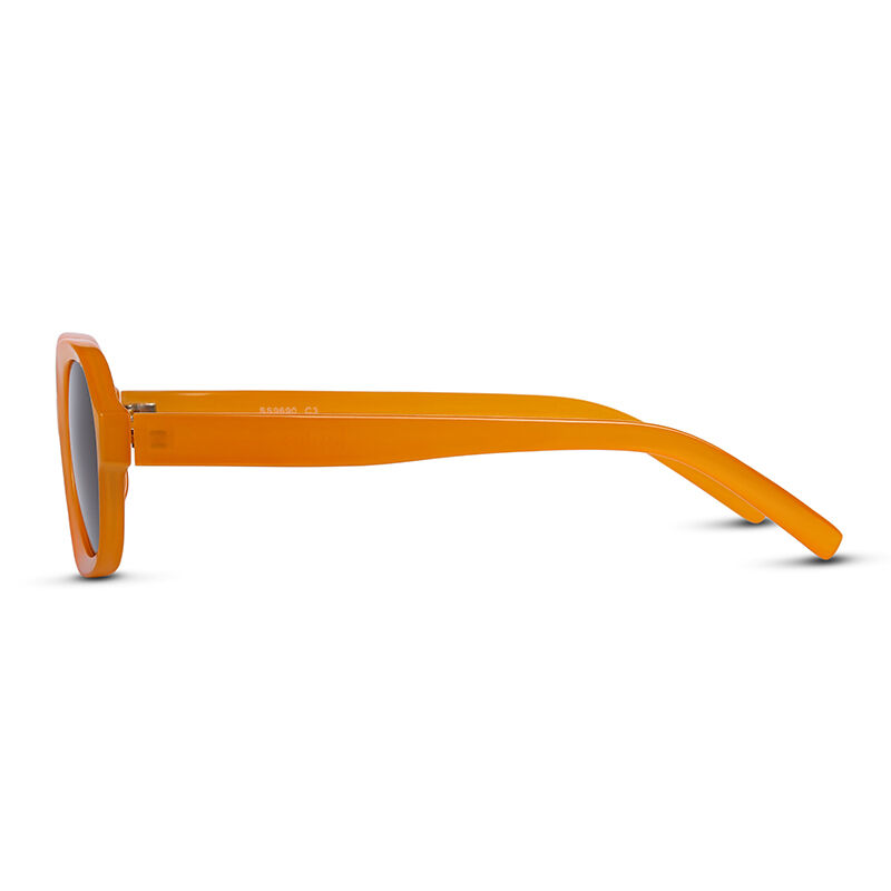 Jeulia Occhiali da Sole Polarizzati Unisex Ovale Arancione/Grigio