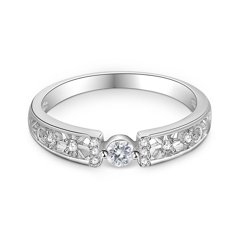 Jeulia Fashion Sun Moon Star Women Ring Hollow Out Design