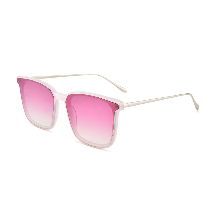 Jeulia "Forever Young" Square Pink Gradient Women's Sunglasses