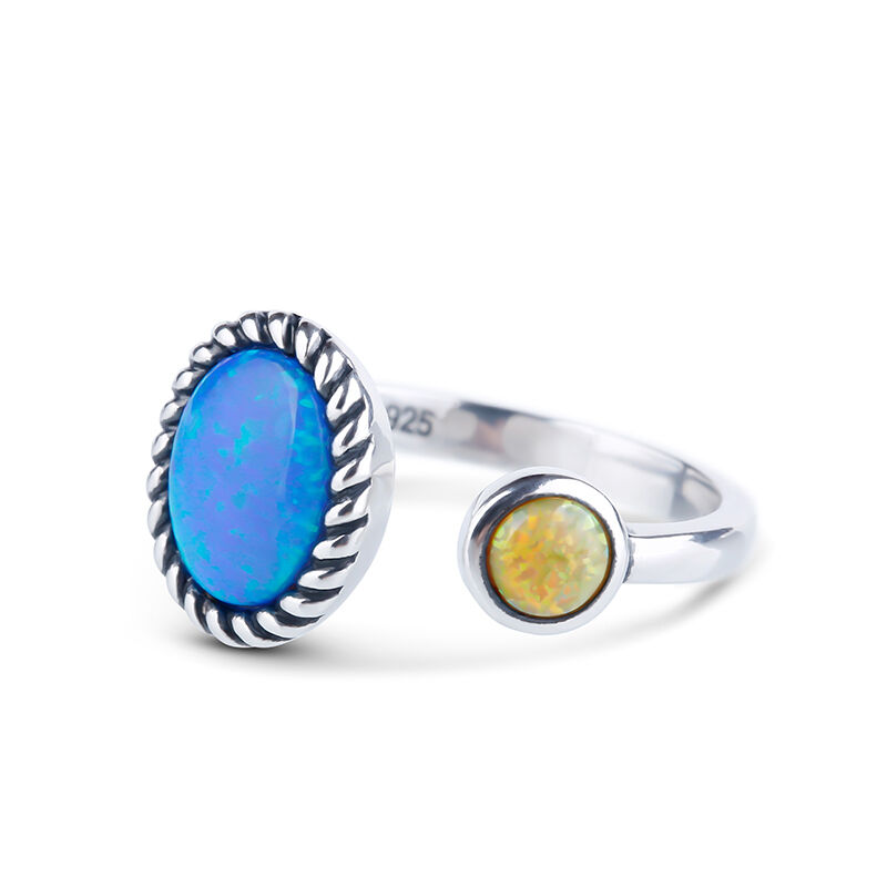 Jeulia Be Together Opal Ring