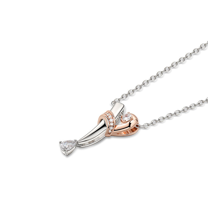 Jeulia “Yearn In Dream” Sterling Silver Necklace