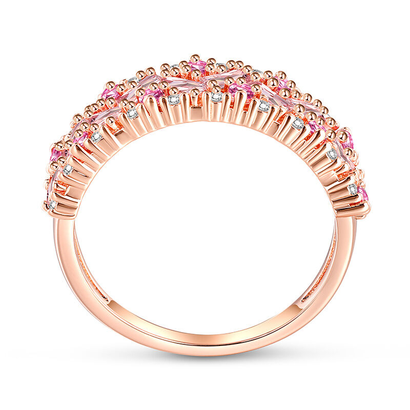 Jeulia "Pink Fantasy" Fascia Multicolor Da Donna In Argento Sterling Lucido