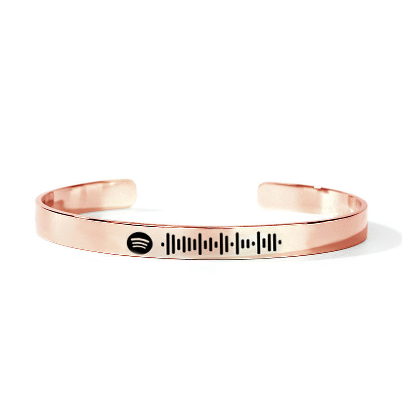 Jeulia Scannable Spotify Code Stainless Steel Bracelet