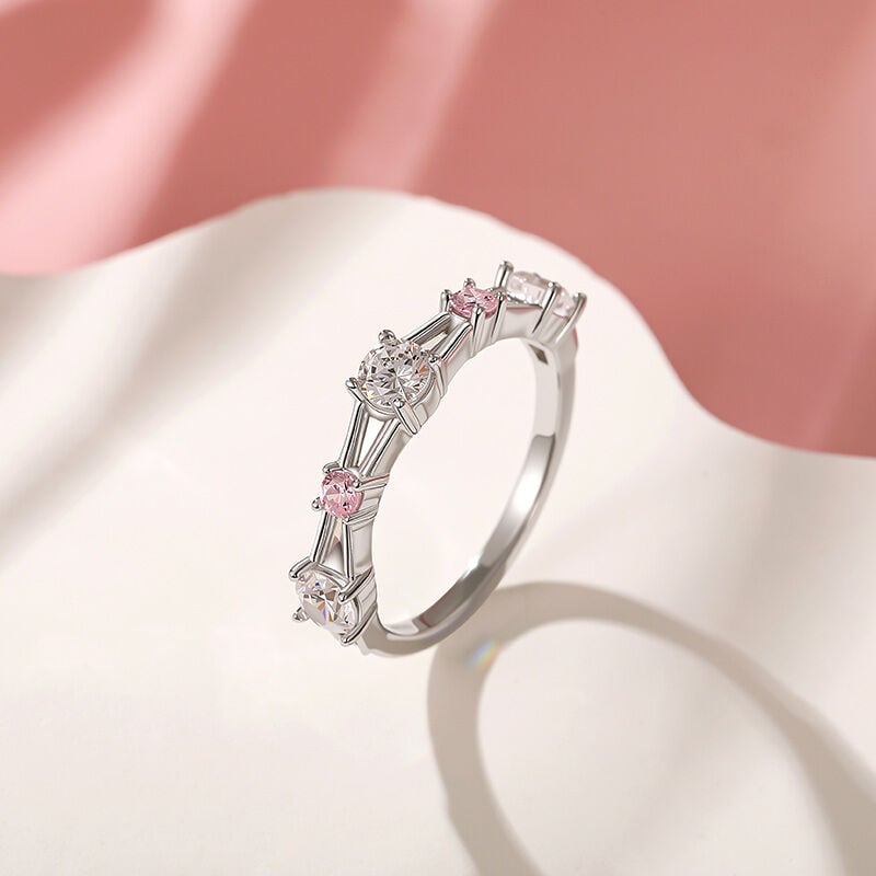 Jeulia Bowknot Inspired Round Cut Womens Ring