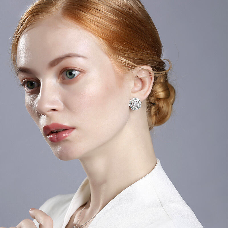 Jeulia Cinderella Stud Earrings