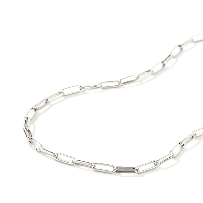 Jeulia Collar de cadena a eslabones de plata esterlina de diseño único