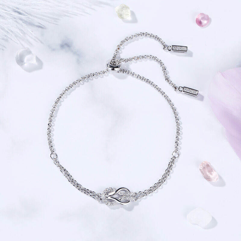 Jeulia Infinity Love Sterling Silver Jewelry Set