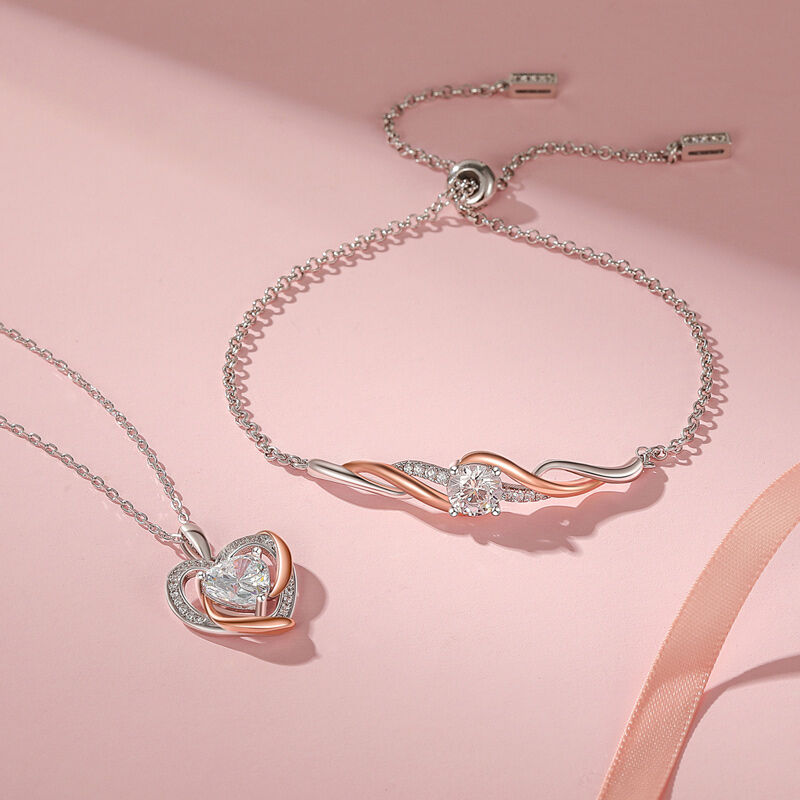 Jeulia Classic Amore Custom Love Halsband