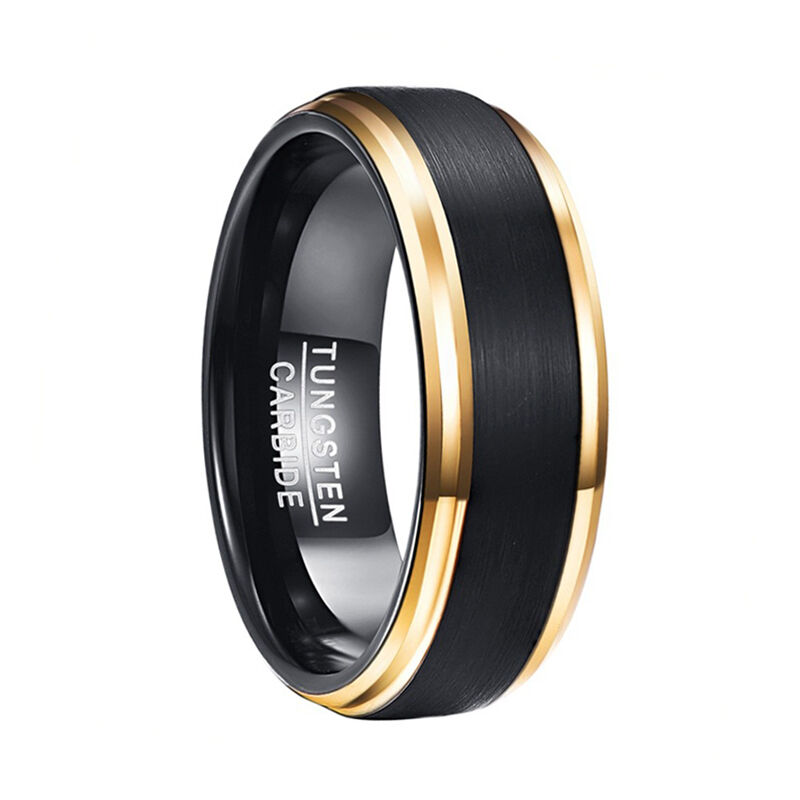 Jeulia Two Tone Matte Tungsten Steel Men's Band