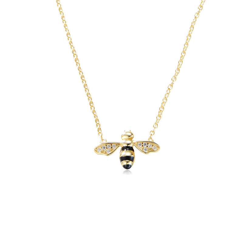 Jeulia Clever Bee Sterling Silver Jewelry Set