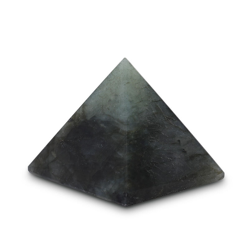 Jeulia "Transformation & Adaptation" Natural Labradorite Pyramid Crystal Carving