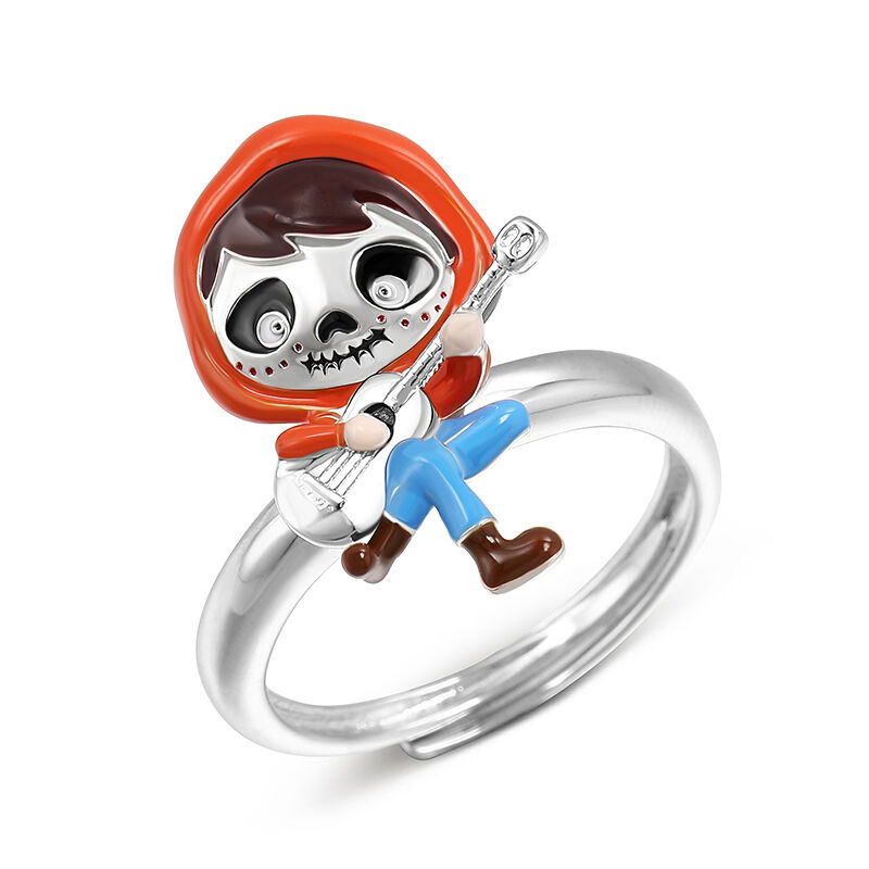 Jeulia "Guitarist" Little Boy Adjustable Sterling Silver Ring