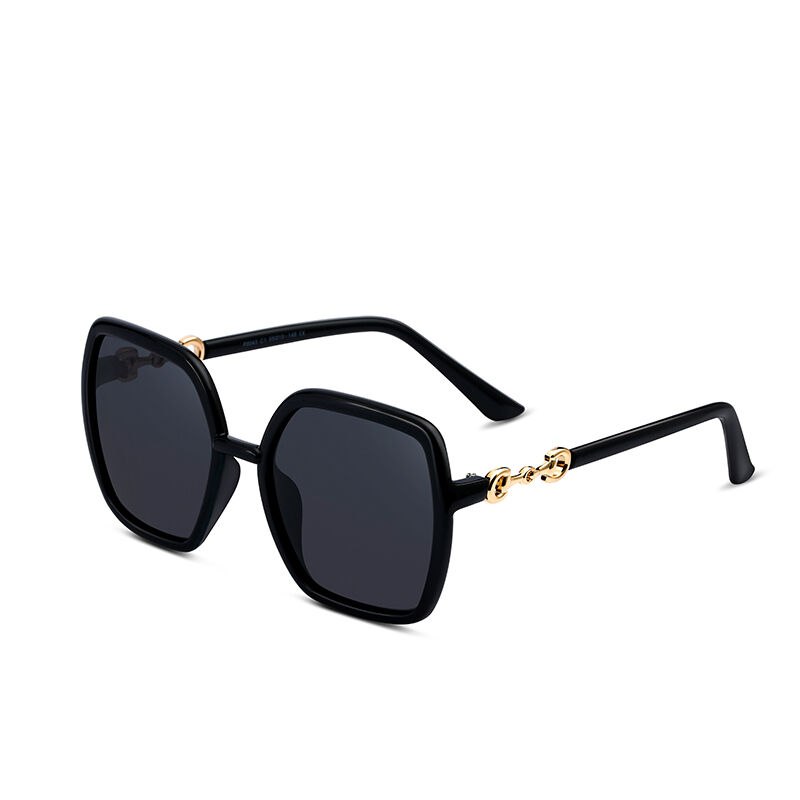 Jeulia "Lowkey Luxury" Geometrische Graue Polarisierte Damen-Sonnenbrille