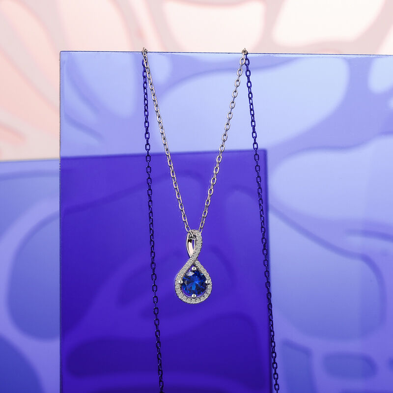Jeulia Classic Custom Round Necklace Twist Design