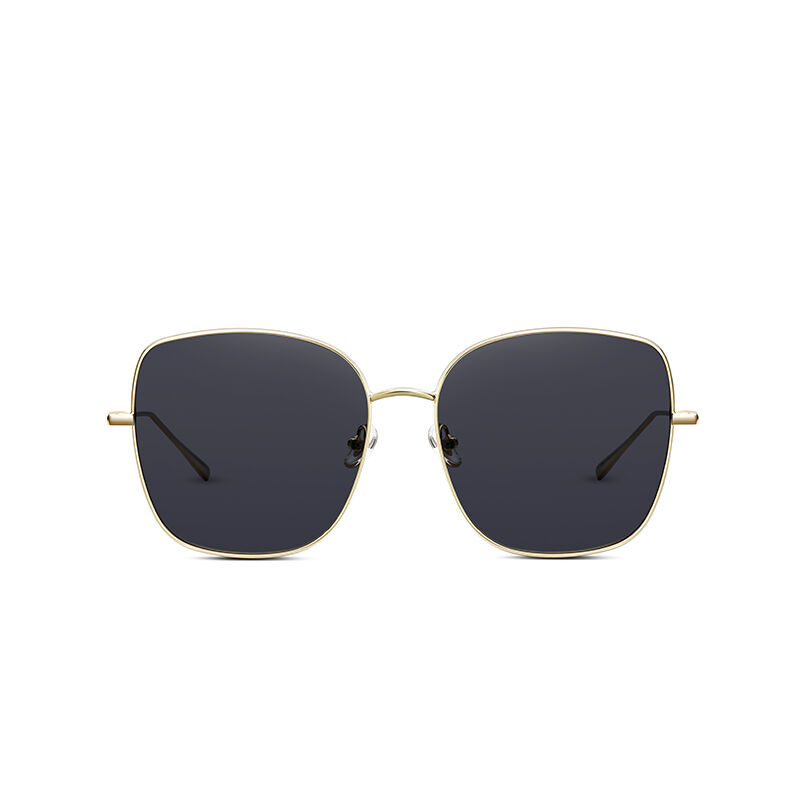 Jeulia "Crisp Vision" Square Grey Polarized Unisex Sunglasses
