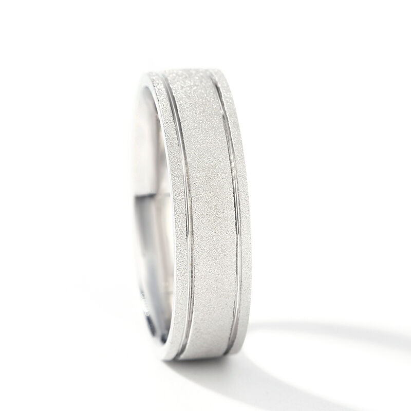 Jeulia Simple Sterling Silver Band Set