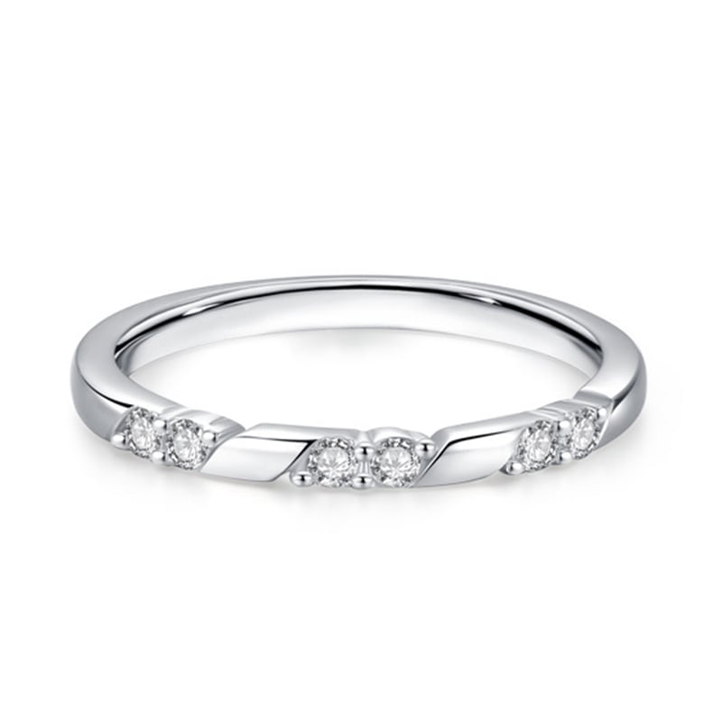 Jeulia Geometric Everyday Stackable Ring