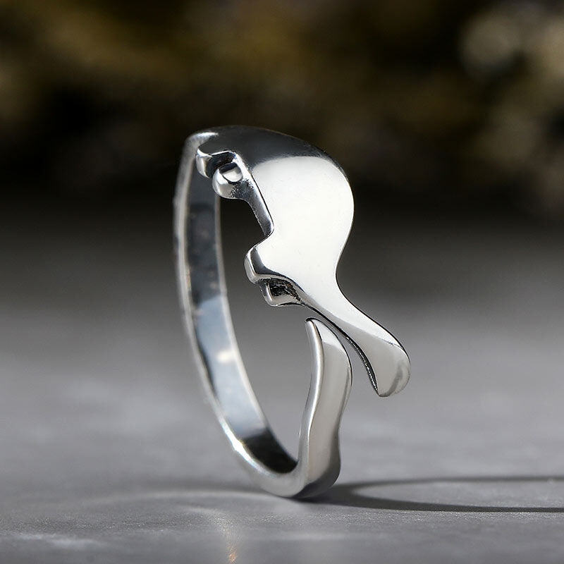 Jeulia "Cute Dinosaur" Sterling Silver Ring