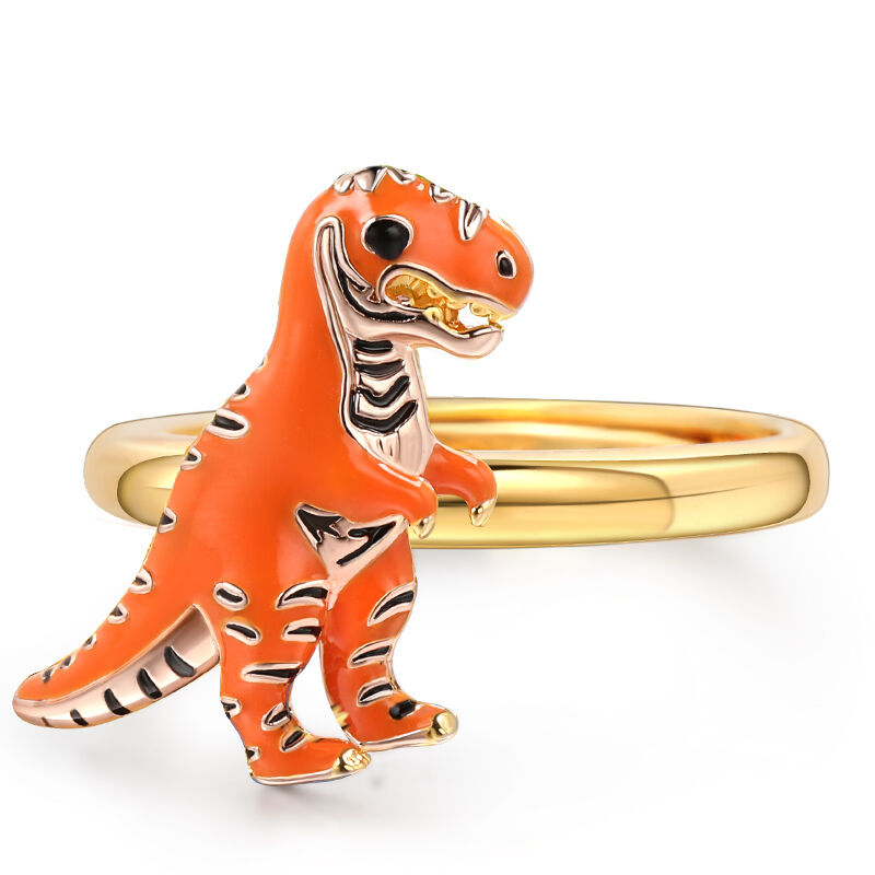 Jeulia T-Rex Adjustable Sterling Silver Ring