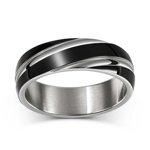 Top Quality Titainum steel Silver Men's LV Rings