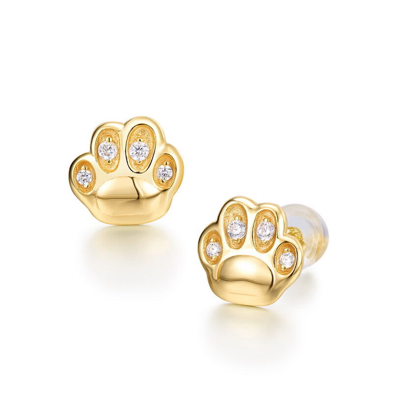 Jeulia Cat Claw Design Sterling Silver Jewelry Set