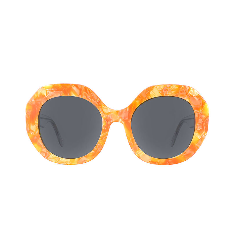 Jeulia "Królowa imprez" Kocie oko Okulary przeciwsłoneczne z polaryzacją Orange Tortoise Unisex