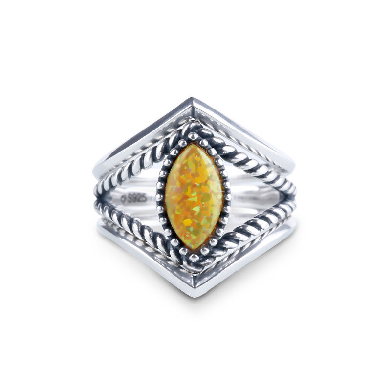 Jeulia Journey Stackable Opal Ring