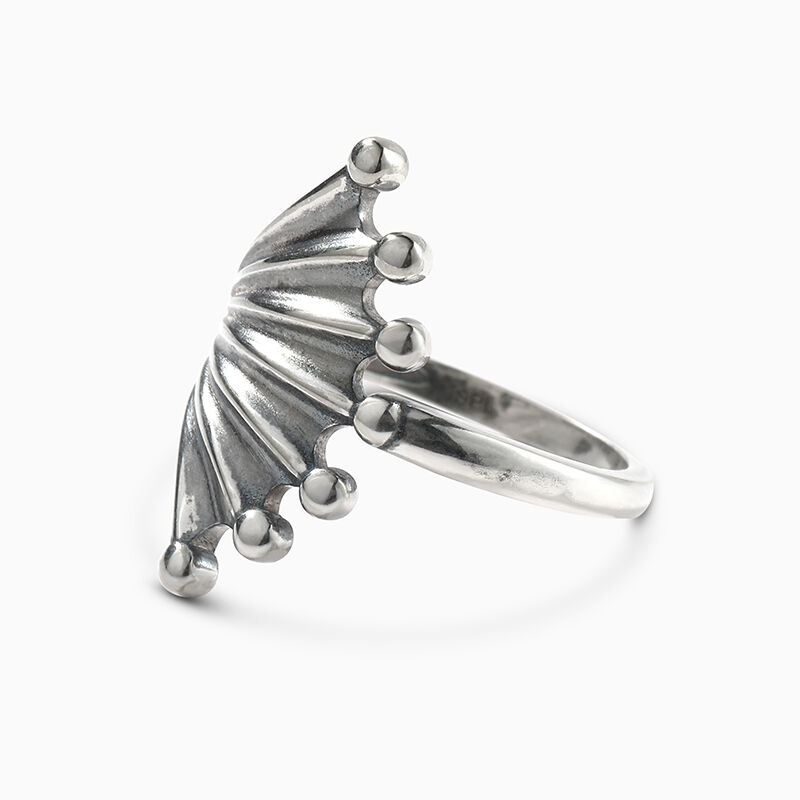 Jeulia "Dragonwing" sterling silver ring
