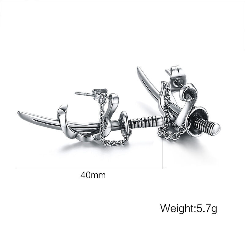 Vntage Wnged Dragon Sword Pendant Dragon Pendant Gothc Unsex...