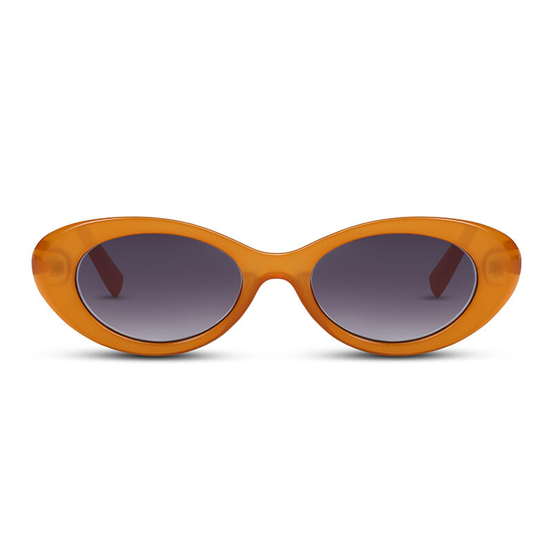 Jeulia "Starlet" Oval Orange/Grey Gradient Women's Sunglasses