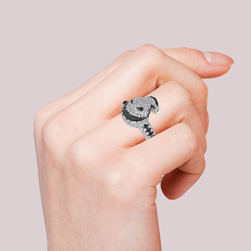 Jeulia "The King of Bug Day" Sterling Silver Ring