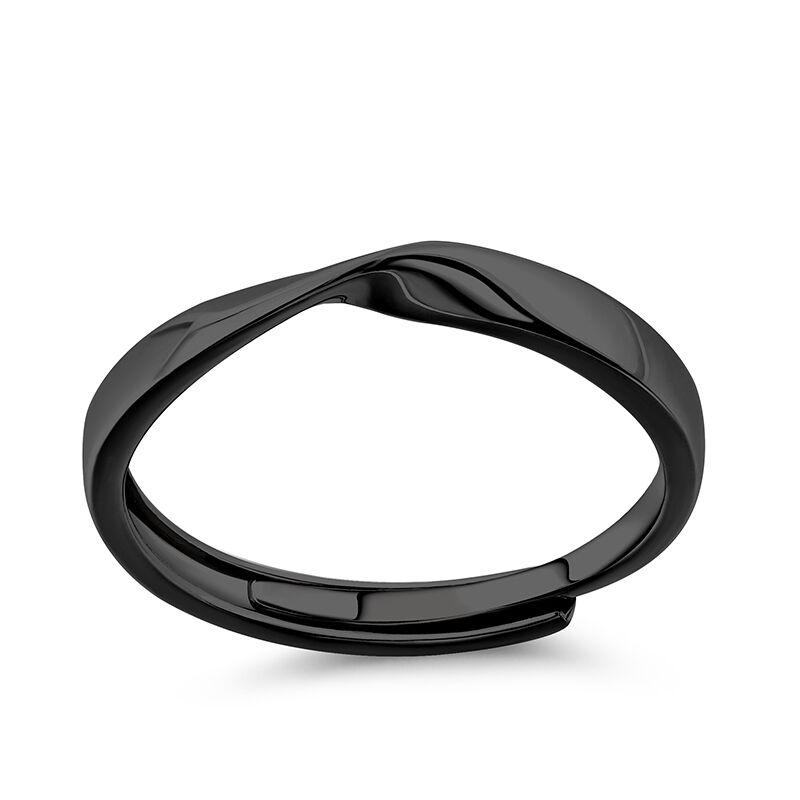 Jeulia Mobius Sterling Silver Men's Band