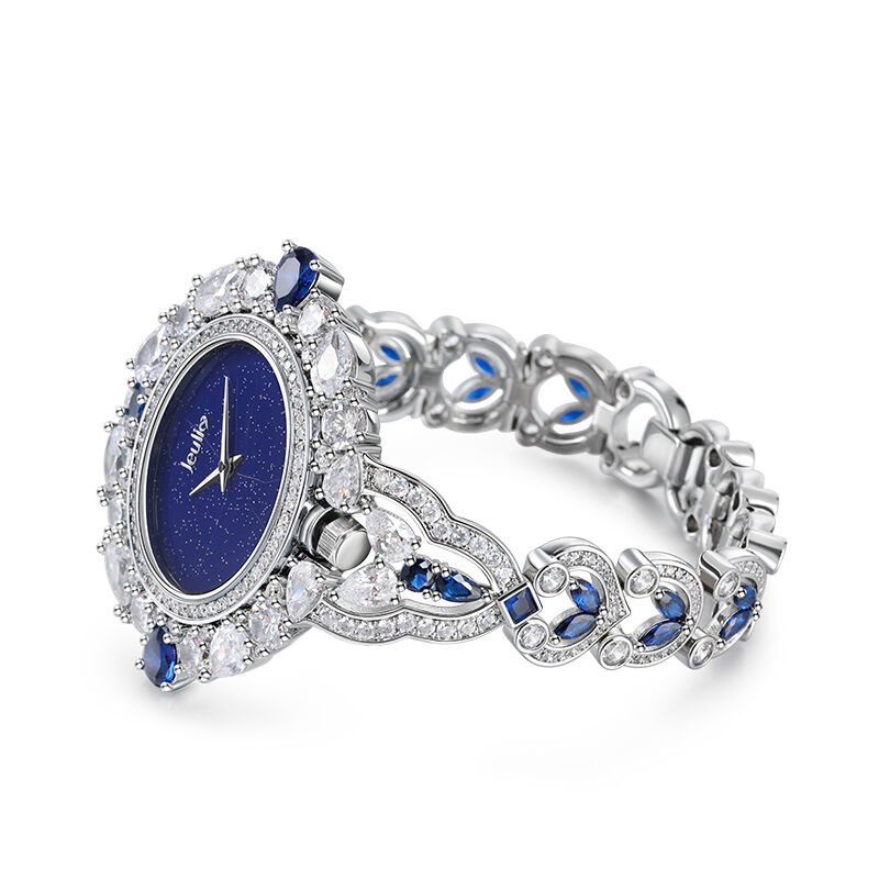 Jeulia "Blue Legend" Lapis Lazuli Quartz Women's Watch