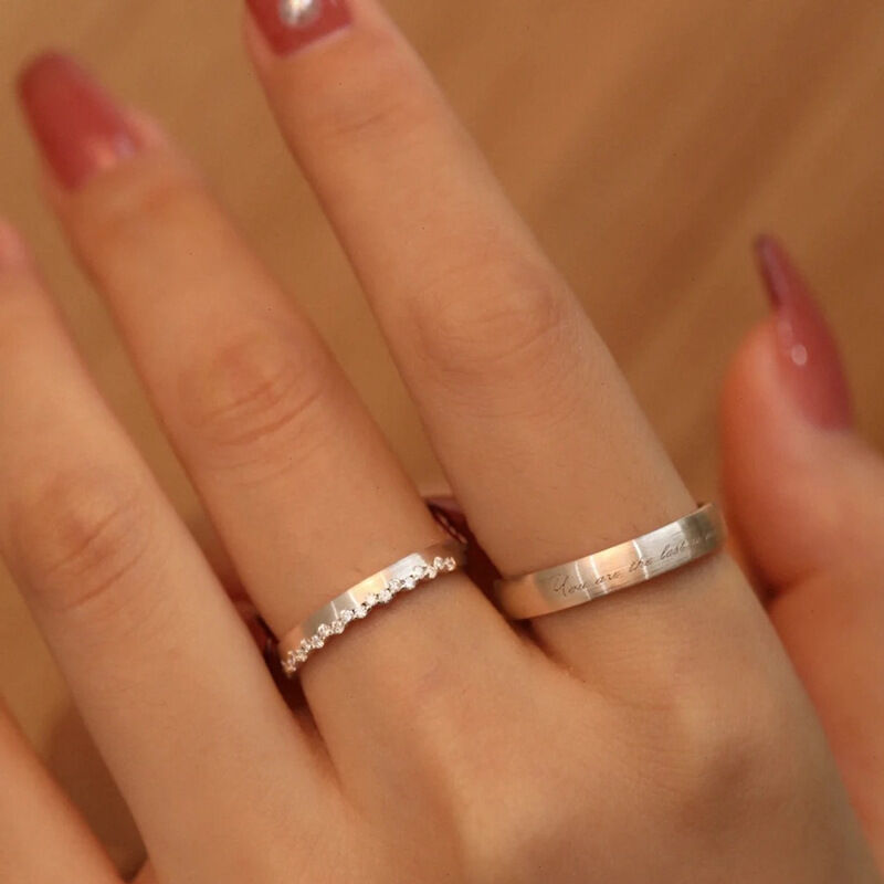 Jeulia "Endless Love" justerbara parringar i sterlingsilver