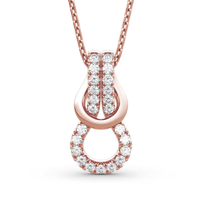 Jeulia Infinity Love Sterling Silver Necklace