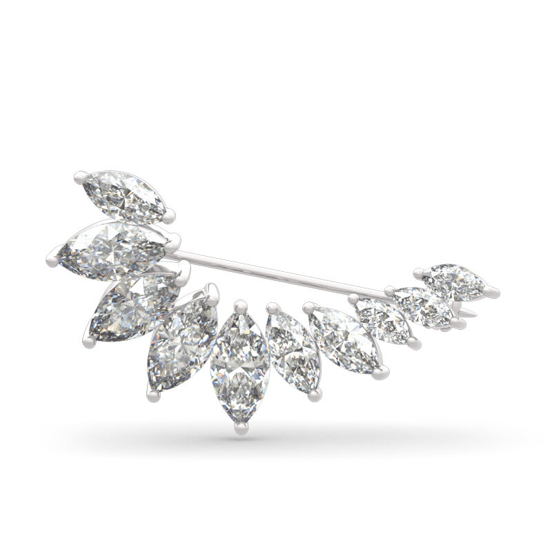 Jeulia Broche en Argent Sterling Coupe Marquise