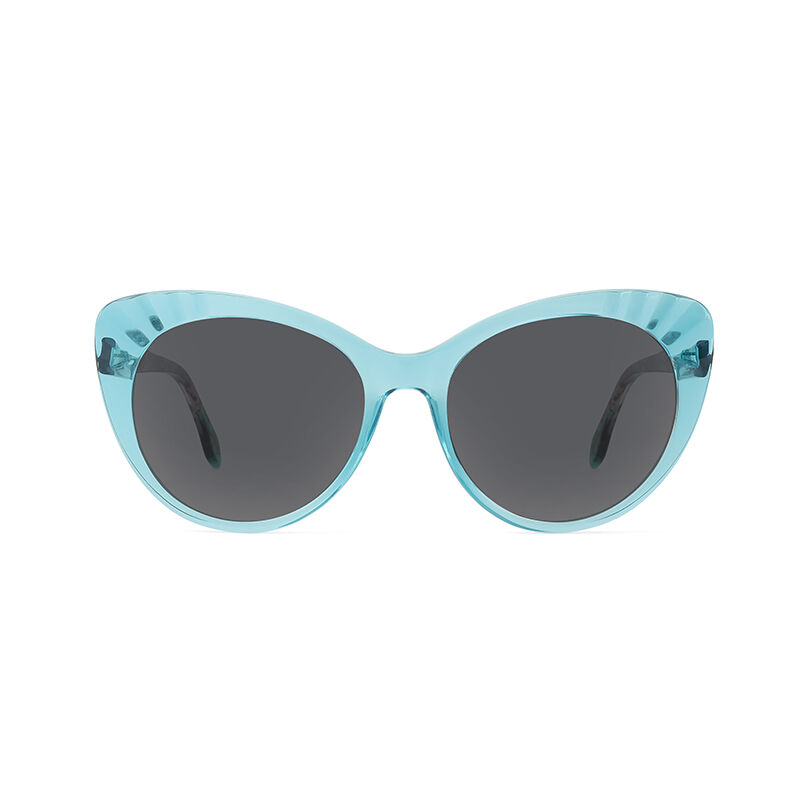 Jeulia "Reputation" Katzenaugen-Sonnenbrille Blau Polarisiert Für Damen