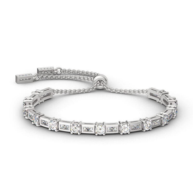 Jeulia Bescheidene Schönheit Sterling Silber Armband