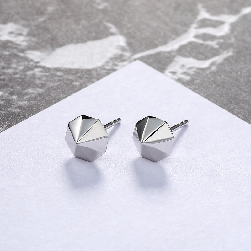 Jeulia "Minimalism" Sterling Silver Earrings
