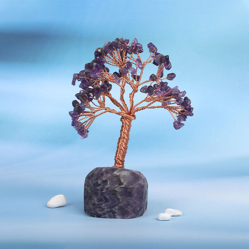Jeulia "Tranquil Vibes" Natural Amethyst Feng Shui Tree