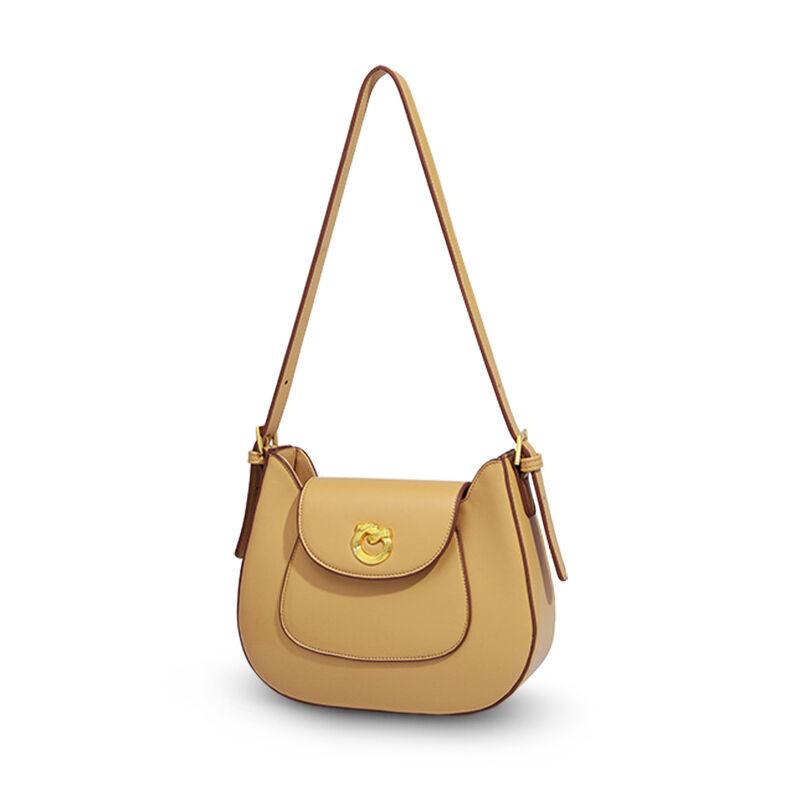 Jeulia Saddle Bag Retro Shoulder Bag Metal Buckle Bag Jeulia Jewelry