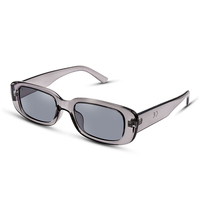 Jeulia "Staging" Rectangle Grey Unisex Sunglasses