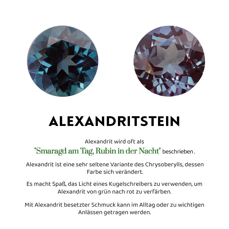 Jeulia Halo Oval Alexandrit Verlobungsring Sterling Silber