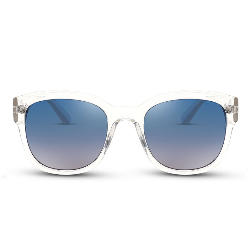 Jeulia "Oceanside" Square Blue-Purple Gradient Polarized Unisex Sunglasses