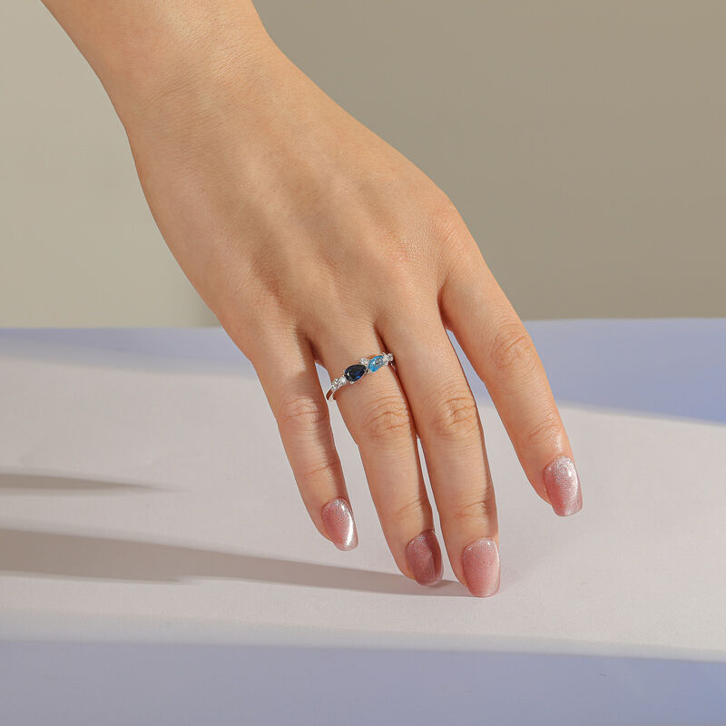 Jeulia "Spring Magic" Cluster Ring Sterling Silver