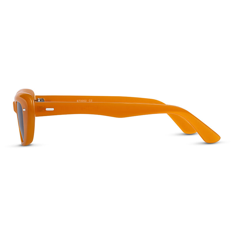 جوليا نظارة شمسية مستطيلة برتقالية اللون للجنسين
